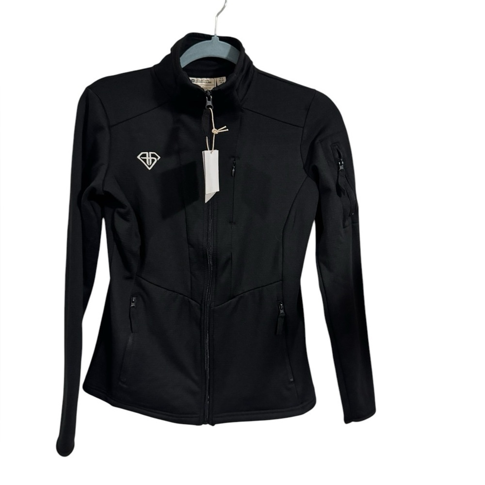 New With Tags Mountain Warehouse Juniper Fleece Black Jacket in Sz 4